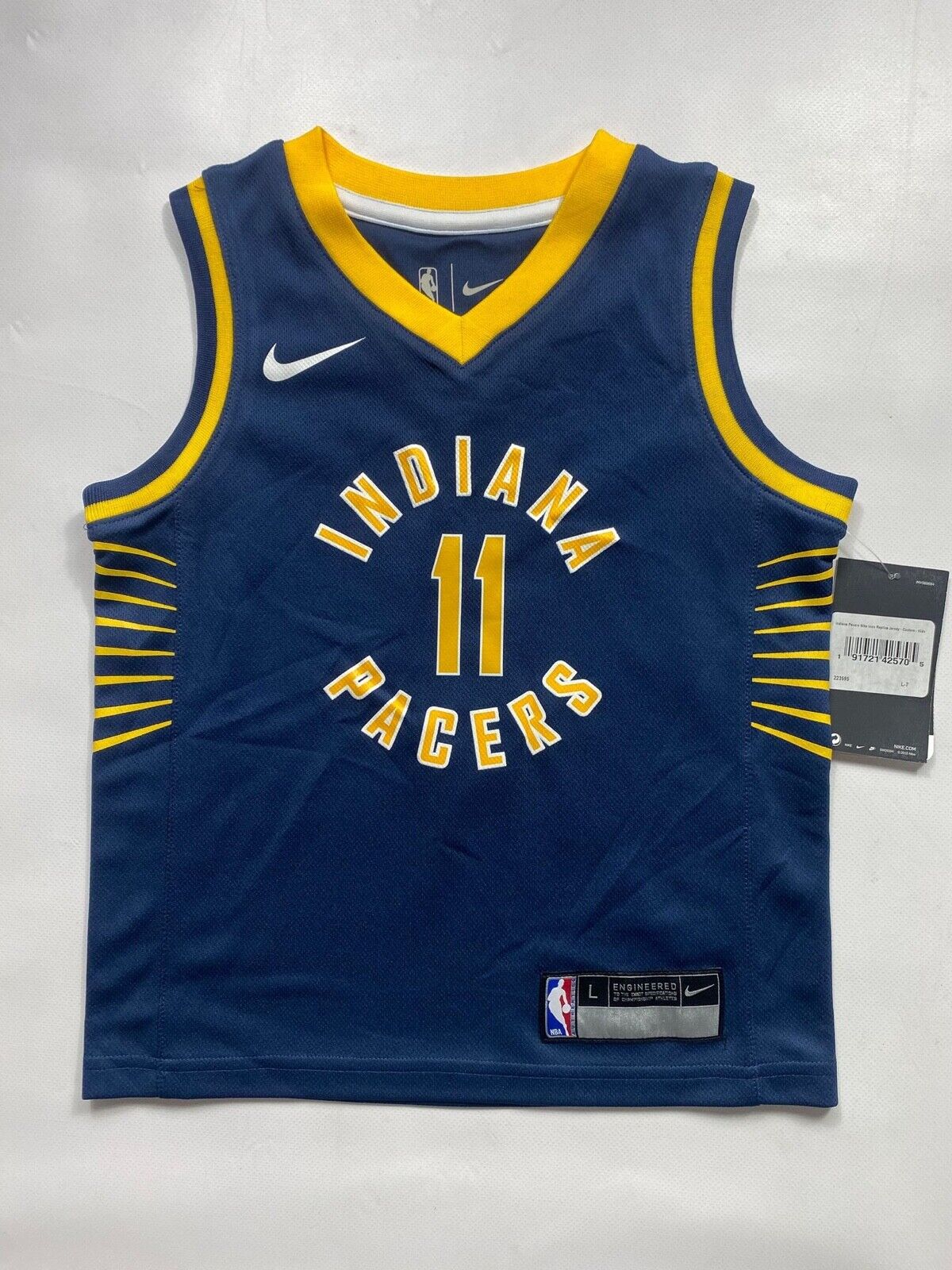 Indiana Pacers #11 Domantas Sabonis Nike NBA Icon Jersey - 7 Years - American Sports Jerseys