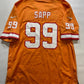 Tampa Bay Buccaneers Orange Throwback Nike NFL Game Jersey Warren Sapp #99 Mens