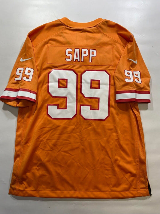 Tampa Bay Buccaneers Orange Throwback Nike NFL Game Jersey Warren Sapp #99 Mens