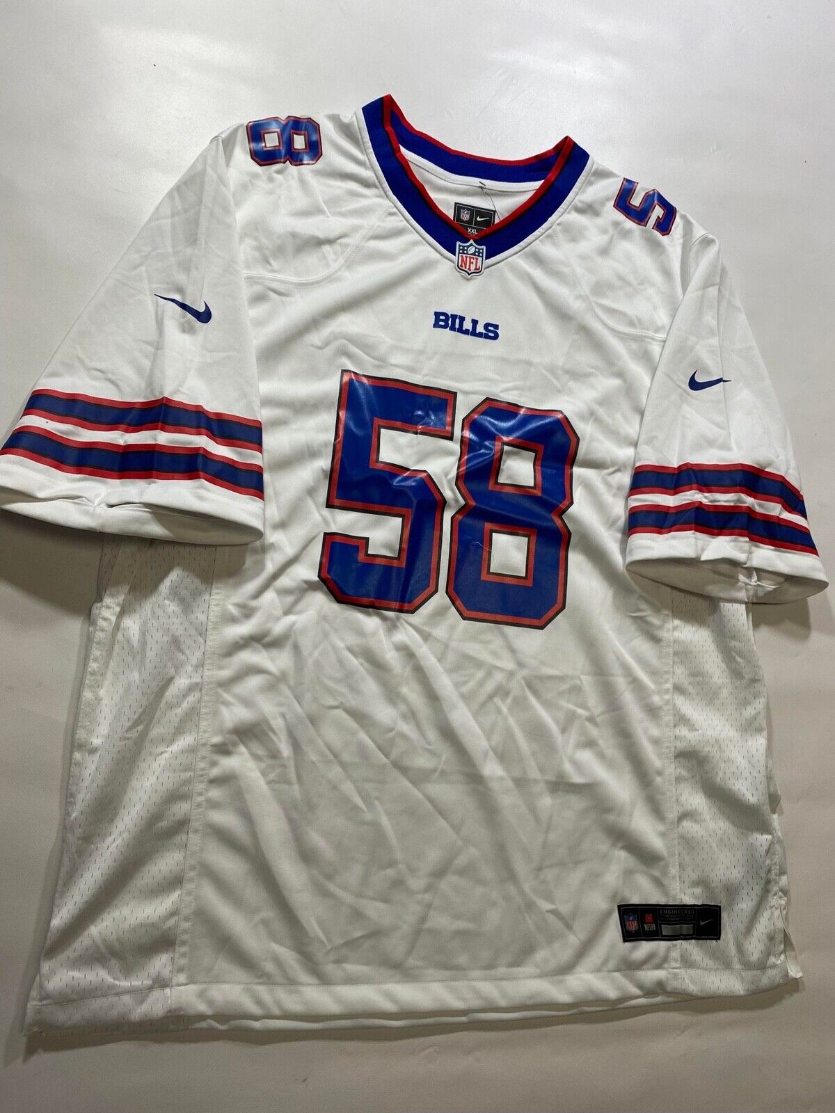 Buffalo Bills Road Nike NFL Game Jersey - Matt Milano #58 - Mens XXL