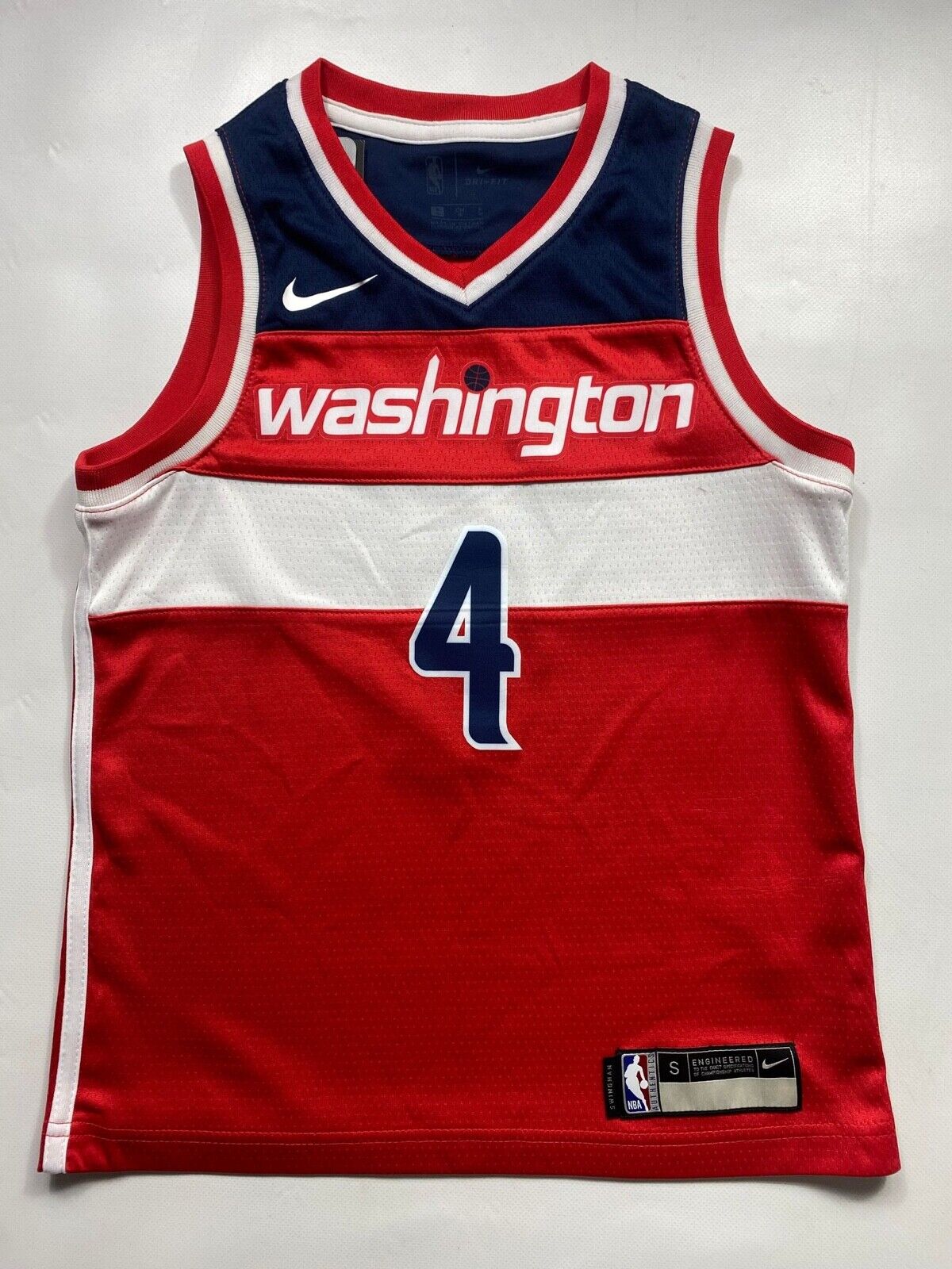 Washington Wizards #4 Russell Westbrook Nike NBA Icon Jersey - Youth Small - American Sports Jerseys