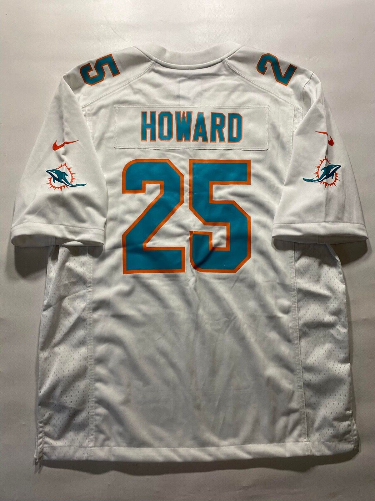 Miami Dolphins #25 Xavien Howard Nike NFL Game Jersey - Mens Large - American Sports Jerseys