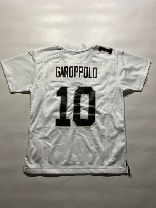 Las Vegas Raiders #10 Jimmy Garoppolo Nike NFL Game Jersey - Youth Small - American Sports Jerseys