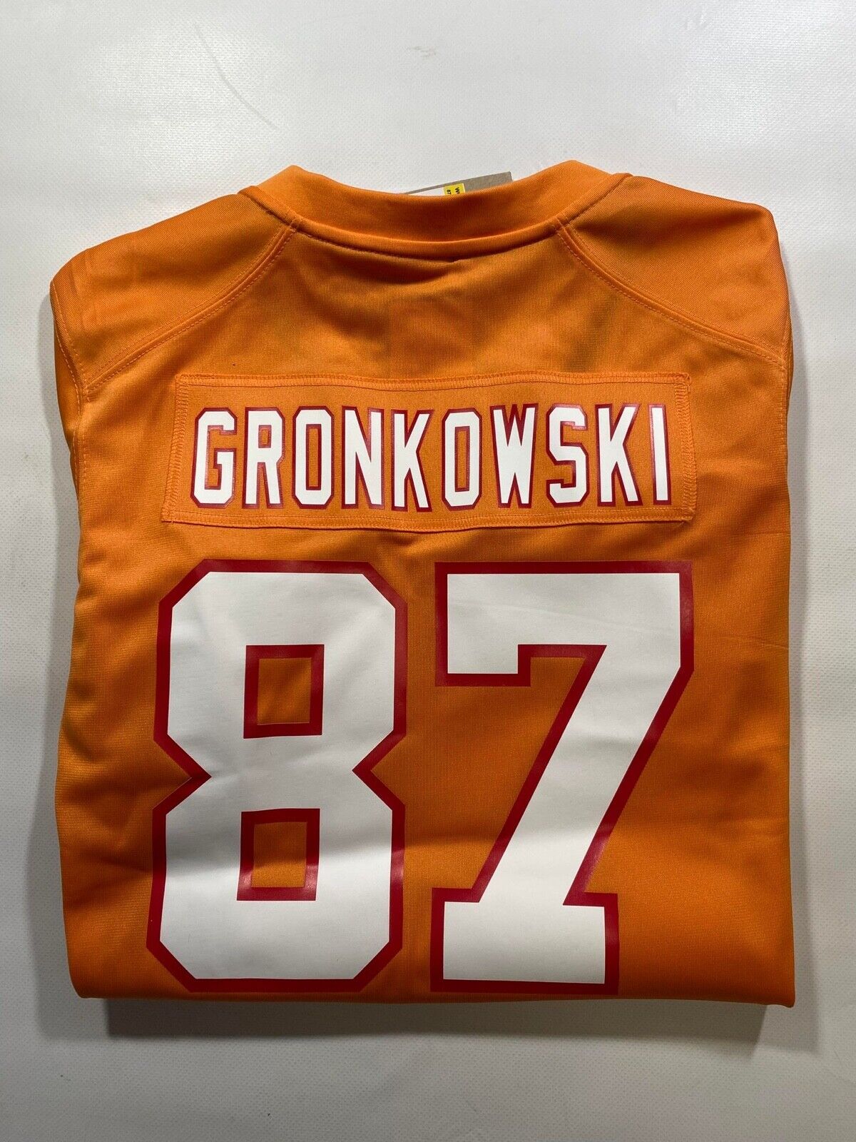 Tampa Bay Buccaneers Orange Throwback Nike NFL Game Jersey Gronkowski #87 Womens