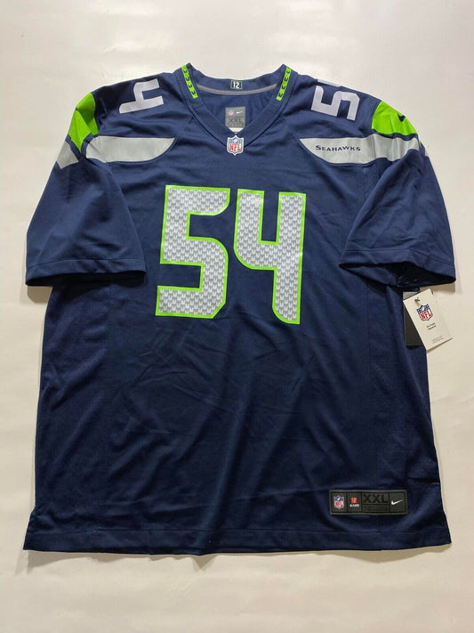 Seattle Seahawks Collage Navy Nike NFL Game Jersey - Bobby Wagner #54 - Mens