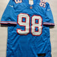 Tennessee Titans Throwback Nike NFL Game Jersey Jeffery Simmons #98 - Mens Small