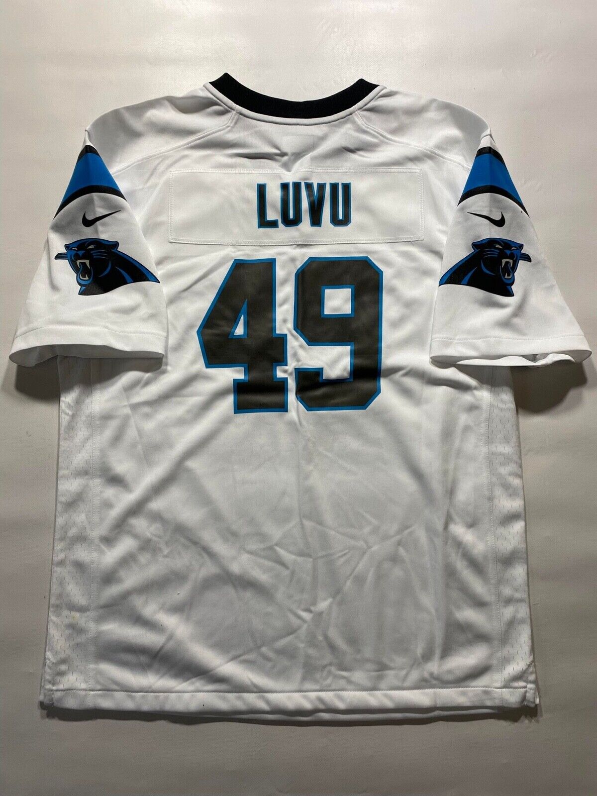 Carolina Panthers #49 Frankie Luvu Nike NFL Game Jersey - Mens XL - American Sports Jerseys