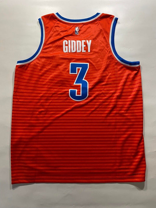 Oklahoma City Thunder #3 Josh Giddey Nike NBA Statement Jersey - Mens 2XL