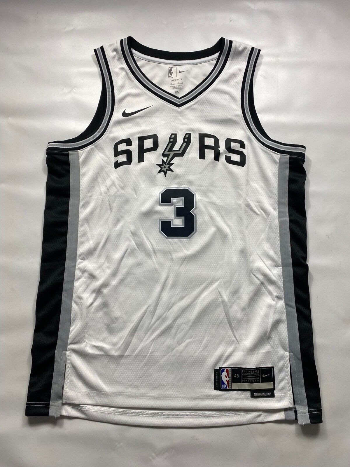 San Antonio Spurs #3 Keldon Johnson Nike NBA Association Jersey - Mens Large - American Sports Jerseys