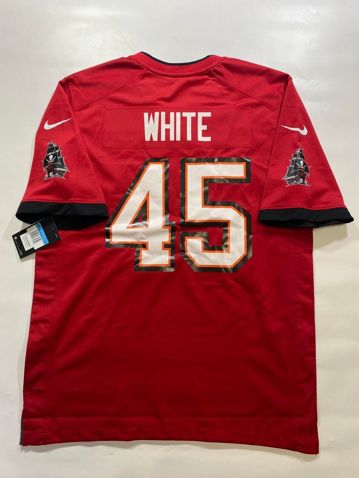 Tampa Bay Buccaneers Home Nike NFL Game Jersey - Devin White #45 - Mens Medium