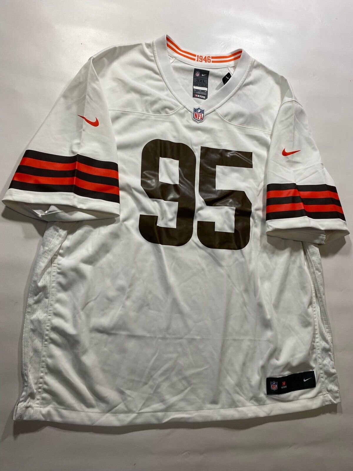 Cleveland Browns Road Nike NFL Game Jersey - Myles Garrett #95 - Mens XXXL