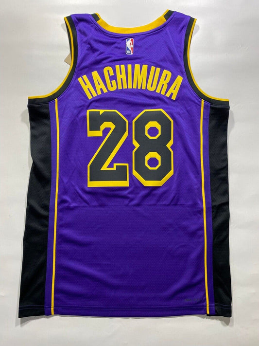 Los Angeles Lakers #28 Rui Hachimura Nike NBA Statement Jersey - Mens Medium