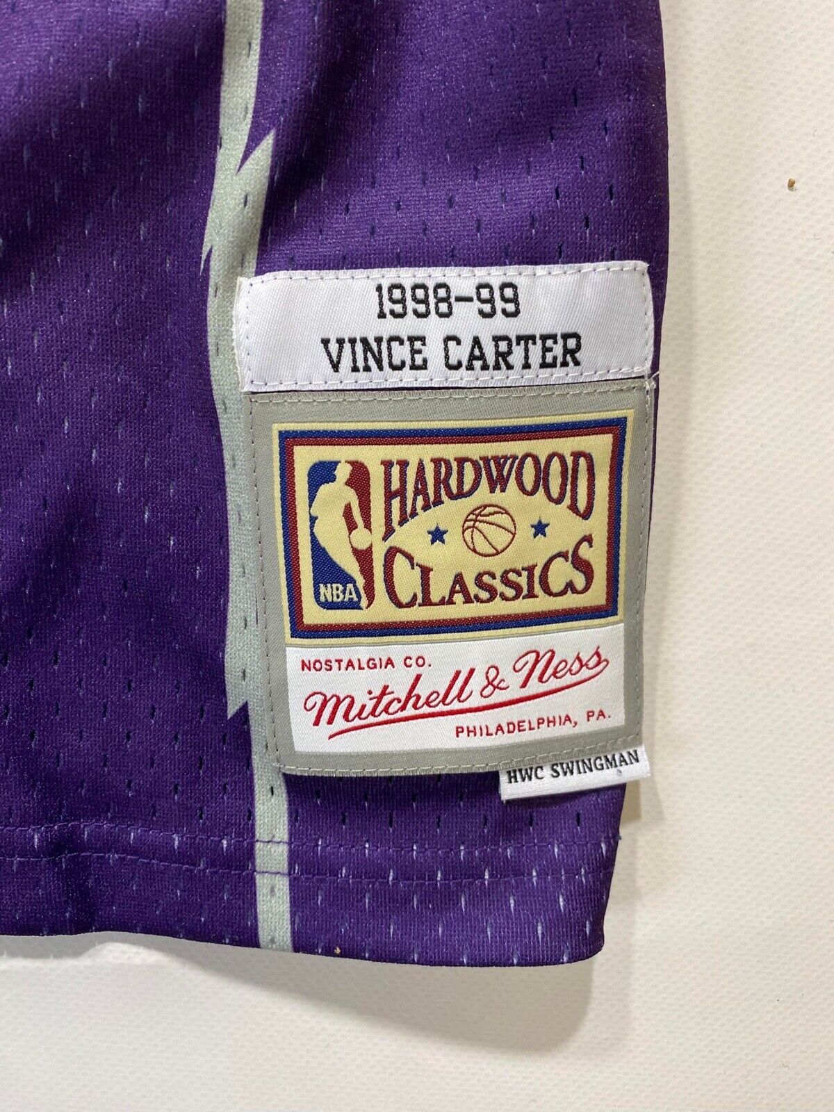 Toronto Raptors #15 Vince Carter Mitchell & Ness Big & Tall Hardwood Classics