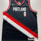 Portland Trail Blazers #0 Damian Lillard Nike NBA Icon Jersey - Youth XL - American Sports Jerseys