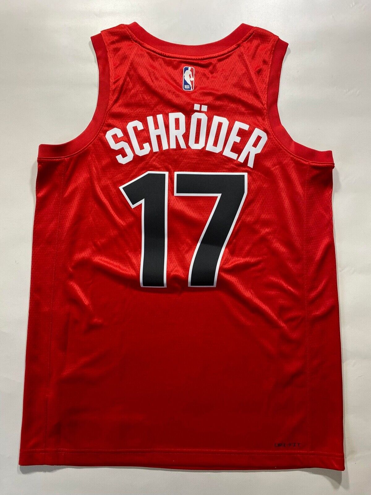 Toronto Raptors #17 Dennis Schroder Nike NBA Icon Jersey - Mens Medium