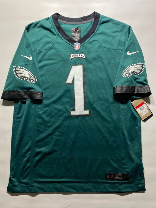 Philadelphia Eagles #1 AJ Brown Nike NFL Game Jersey - Mens Large - American Sports Jerseys