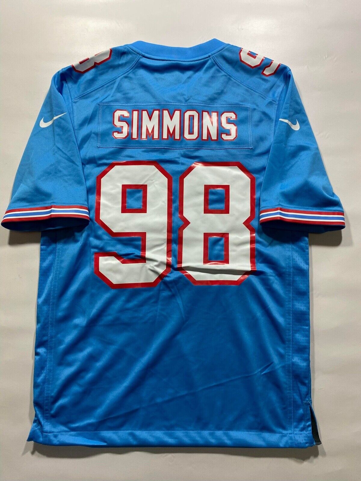 Tennessee Titans Throwback Nike NFL Game Jersey Jeffery Simmons #98 - Mens Small