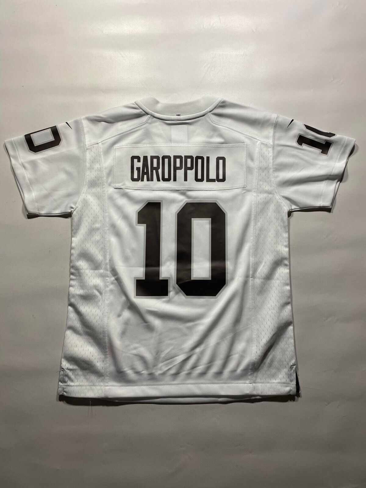 Las Vegas Raiders #10 Jimmy Garoppolo Nike NFL Game Jersey - Youth Small - American Sports Jerseys