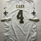 New Orleans Saints Road Nike NFL Game Jersey - Derek Carr #4 - Mens Small