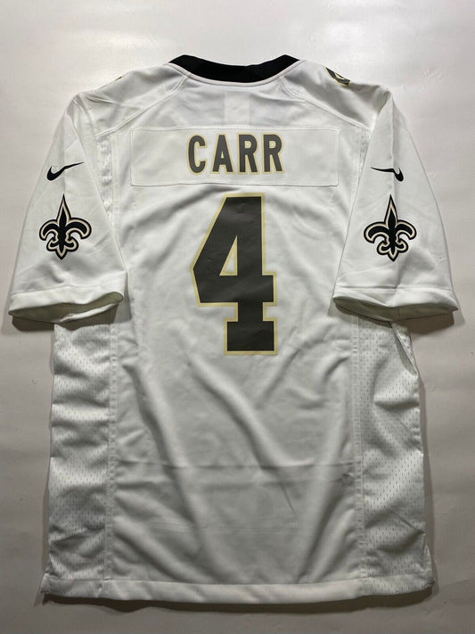 New Orleans Saints Road Nike NFL Game Jersey - Derek Carr #4 - Mens Small